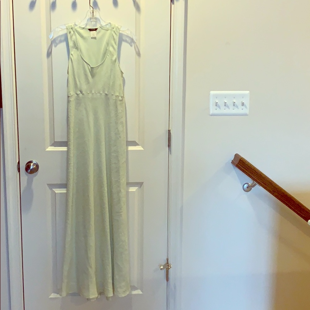 Linen summer dress in pastel mint SIZE 2